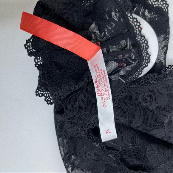 SPLENDIES Black Lace Underwear Lingerie - Size XL - Picture 7 of 7